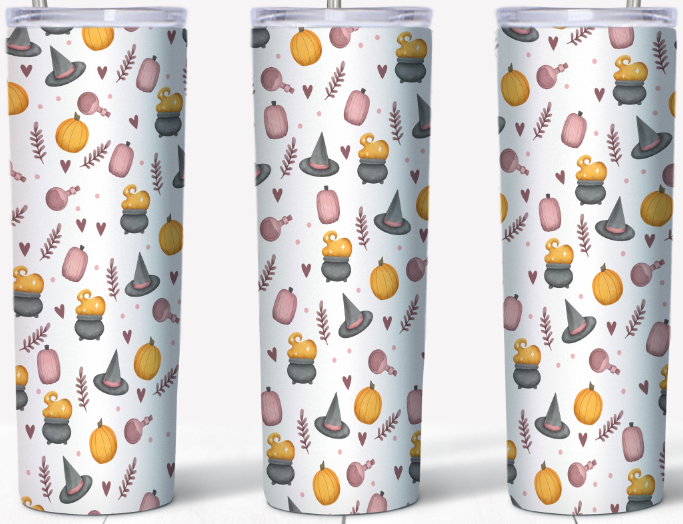 Witches, Pumpkins Caldrons 20oz Tumbler