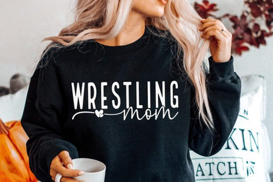 Wrestling Mom Crewneck Sweatshirt