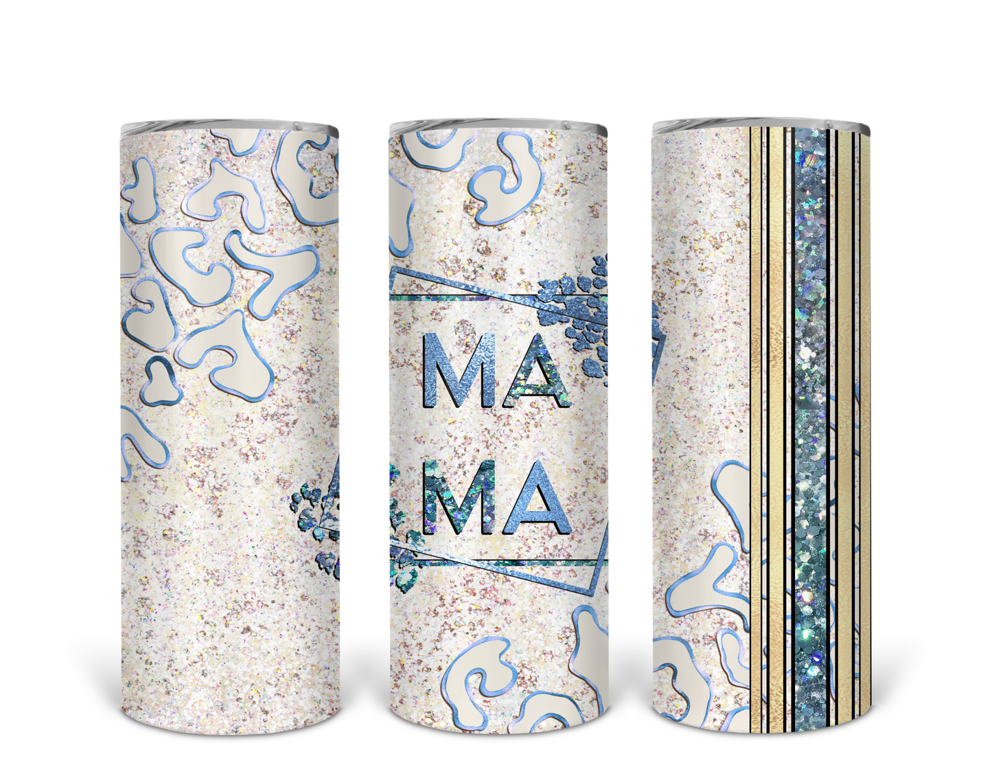 Ice Blue Mama/Mini 20oz & 15oz Tumbler Set