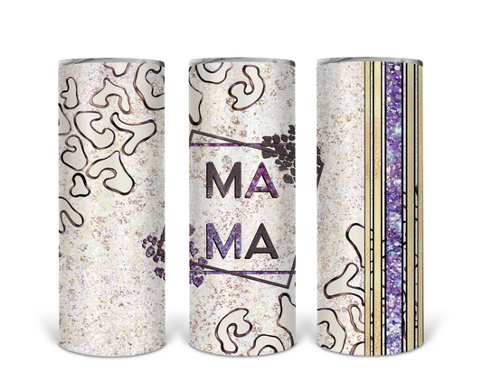 Dark Purple Mama/Mini 20oz & 15oz Tumbler Set