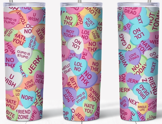 Conversation Hearts 20oz Tumbler