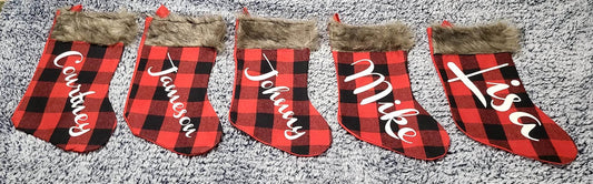 Plaid Christmas Stocking