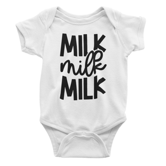 Milk Milk Milk Baby bodysuit