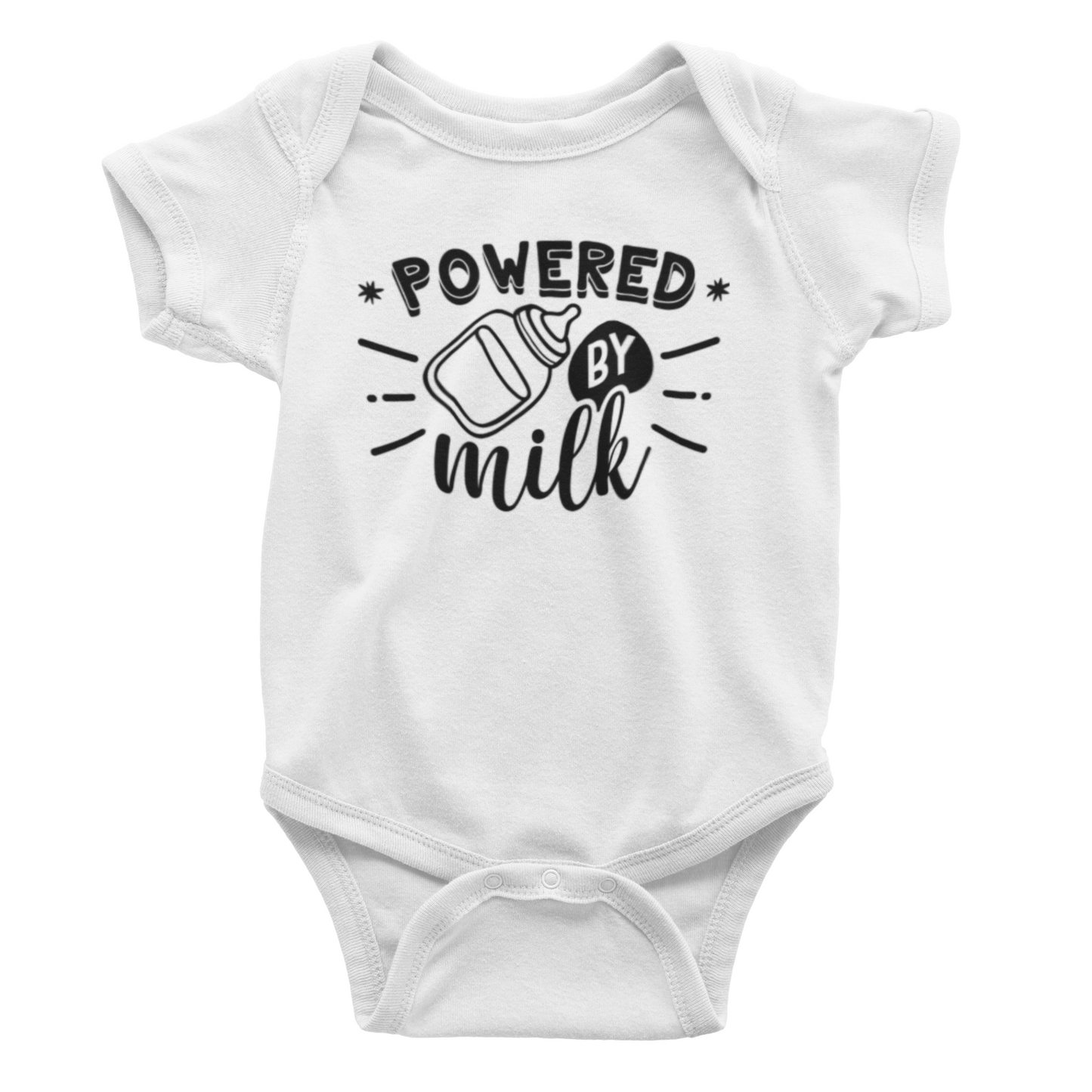 Powered by Milk Baby bodysuit