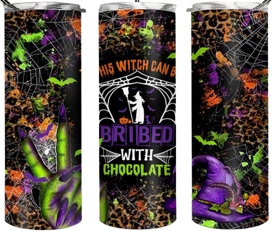 This Witch can be Bribed With Chocolate 20oz Tumbler