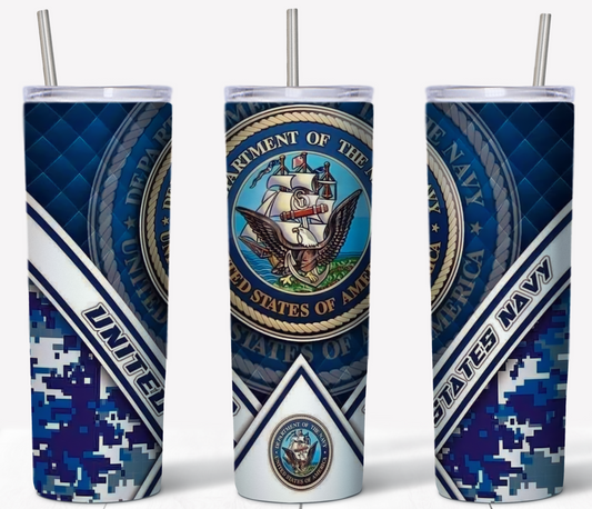 Us Navy  20oz Tumbler