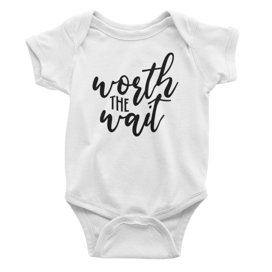 Worth the Wait Baby bodysuit