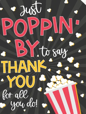 Popcorn Thank You For All You Do Gift Card